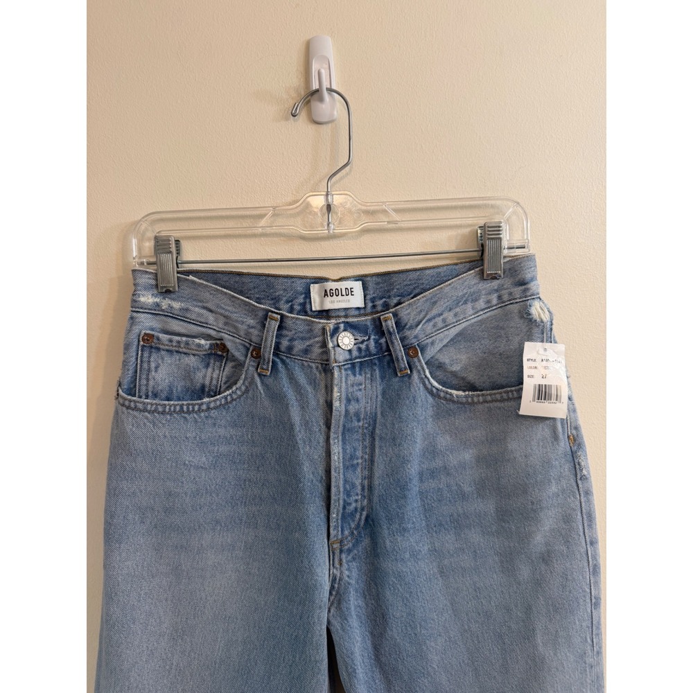 AGOLDE Lana Straight Leg Jeans Fiction Light Wash Blue Denim 27 NWT A140C-1141 - Picture 2 of 8